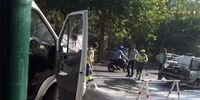 تصاویر دلخراش خودسوزی مردی مقابل شهرداری تهران