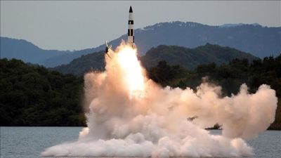کره شمالی دریای زرد را موشک باران کرد 
