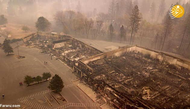 تصاویر جدید از آتش‌سوزی کالیفرنیا