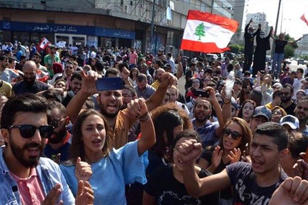 تصاویر اعتراضات لبنان