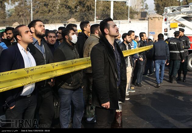 آتش سوزی در ساختمان پلاسکو تهران