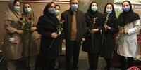 احمدی‌نژاد در روزهای کرونایی با پرستاران در بیمارستان+عکس