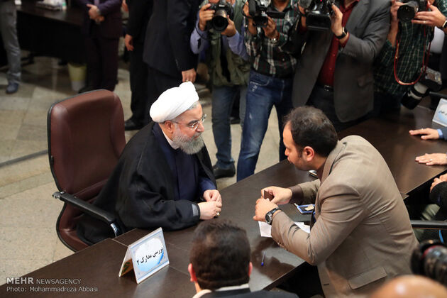 ثبت نام روحانی و رئیسی در انتخابات ریاست جمهوری