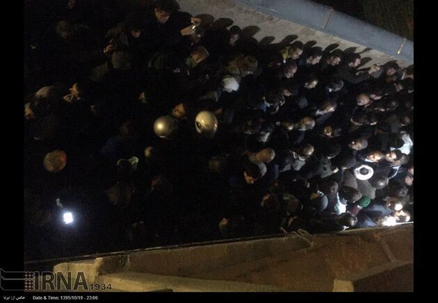 عزاداری در حسینیه جماران و خیابان های اطراف
