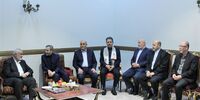 دیدار رهبران گروه‌های مقاومت فلسطین با علی باقری