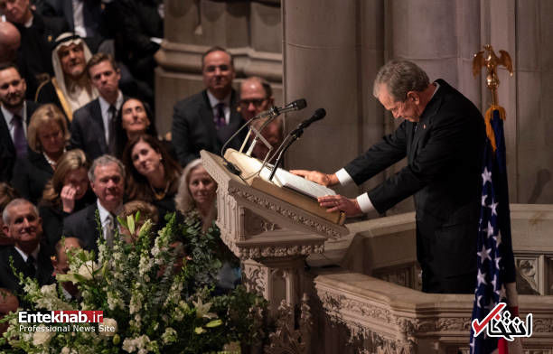 مراسم تشییع پیکر جورج بوش پدر