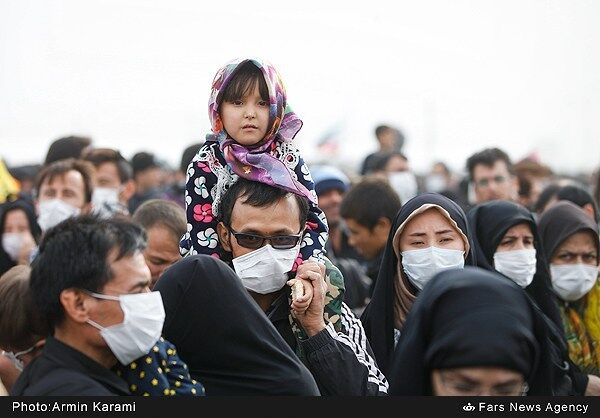 زائران اربعین در مرز مهران