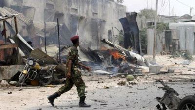 اقدام جنجالی علیه سازمان ملل در سومالی / تروریست‌های الشباب یک بالگرد را تصرف کردند 3