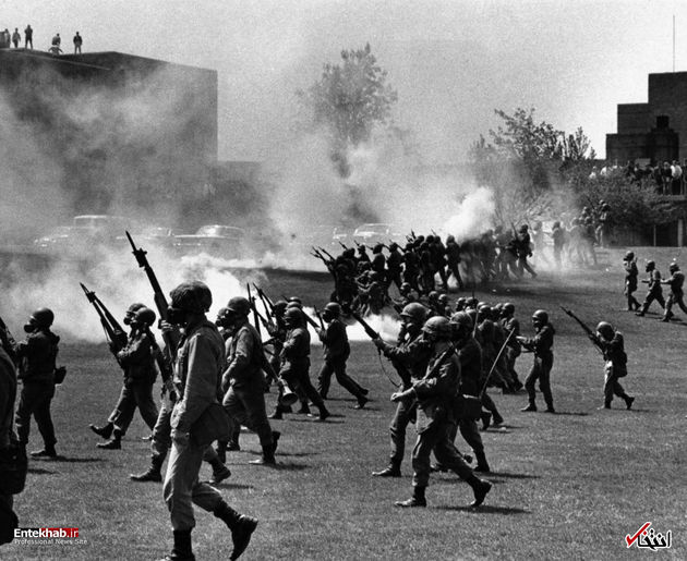 4 می 1970 : مقابله با شورش دانشجویان دانشگاه ایالت کنت آمریکا با 4 کشته و 11 زخمی