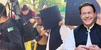 سیاستمدار معروف با کلاه ضدگلوله به دادگاه رفت /عمران خان در حلقه محافظان قوی هیکل