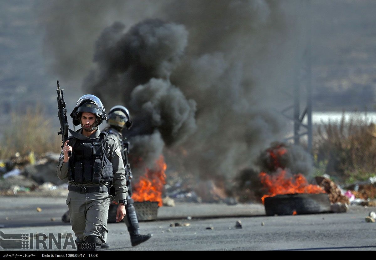 درگیری مسلحانه با نظامیان اسرائیل در نابلس + فیلم
