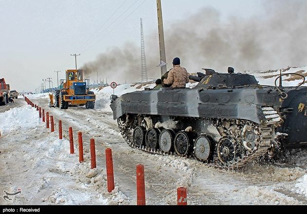 امدادرسانی سپاه در پی بارش برف