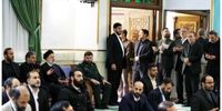 حضور رئیسی در مراسم گرامیداشت شهدای حادثه تروریستی کرمان+عکس