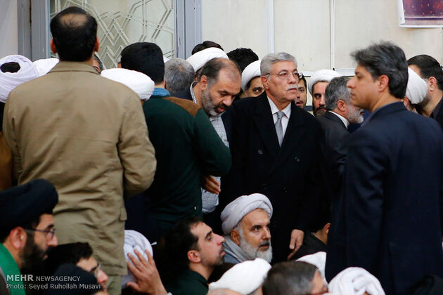 مراسم ترحیم آیت الله هاشمی رفسنجانی در مسجد اعظم قم