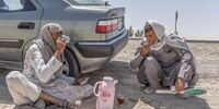 جمع‌آوری شن‌های روان در منطقه سیستان