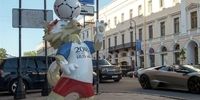 حضور عجیب یک هوادار فوتبال در جام جهانی روسیه +عکس