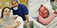 تولد نوزاد سنگین وزنی که حتی والدینش را شوکه کرد!
