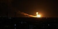 حملات شدید راکتی به یک میدان گازی در عراق + فیلم