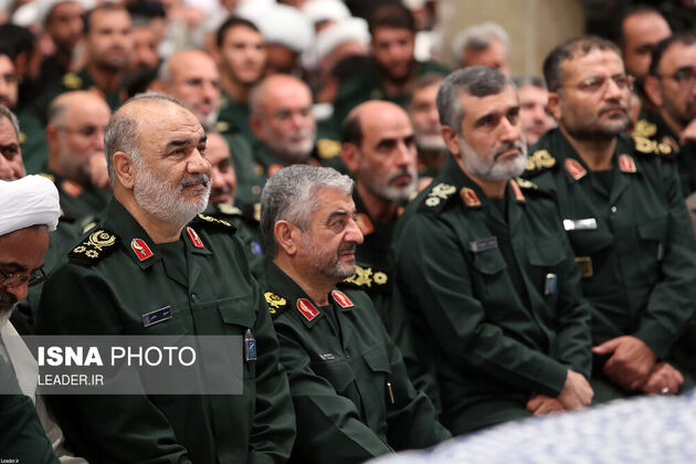 دیدار فرماندهان سپاه پاسداران با مقام معظم رهبری