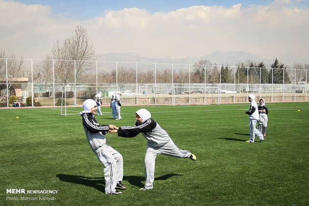 مراسم روز جهانی فوتبال زنان در ایران