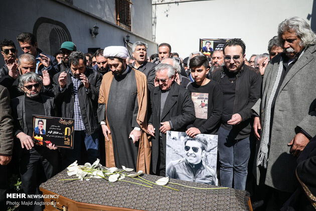 مراسم تشییع پیکر «خشایار الوند»