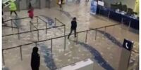 در این فرودگاه بین‌المللی سیل آمد/اکثر پروازها لغو شدند+جزئیات