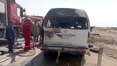 فوری/ مرگ ۱۹ زائر ایرانی و افغانی در عراق در سانحه رانندگی