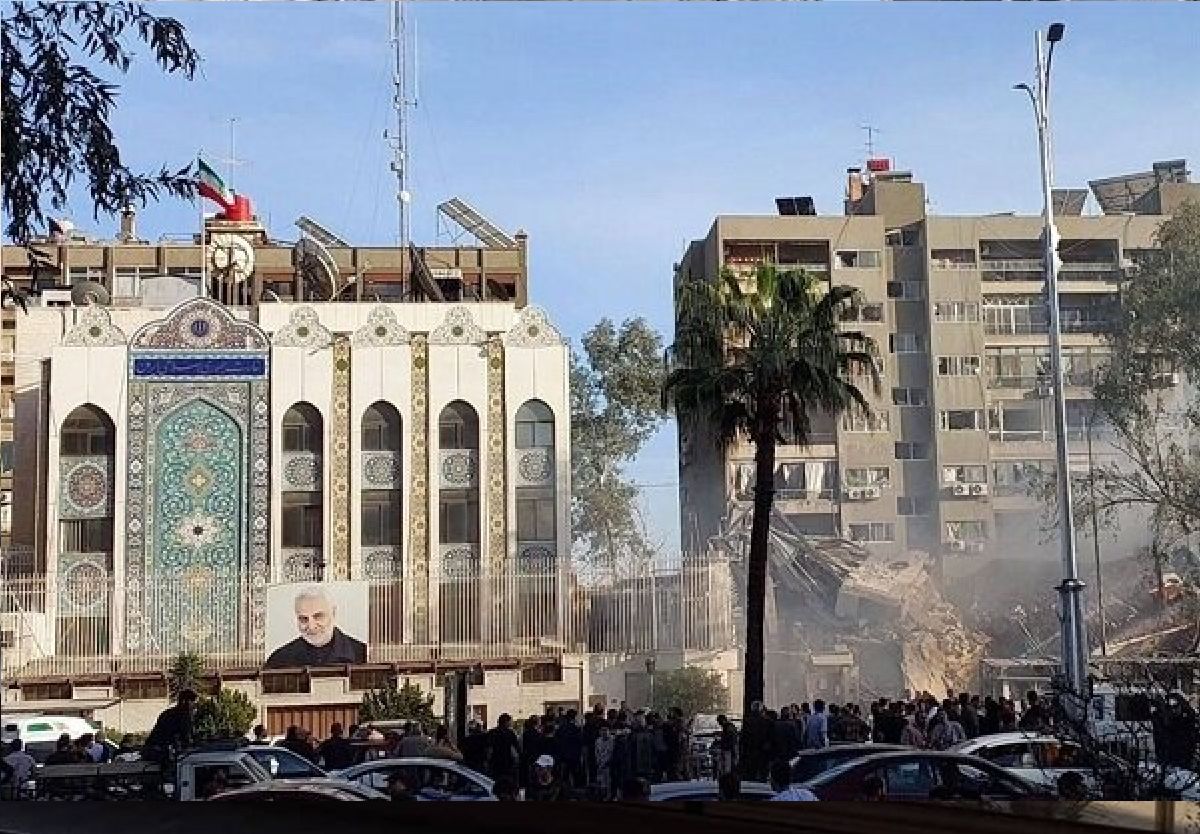 اولین تصاویر از داخل سفارت ایران پس از حمله اسرائیل+ فیلم