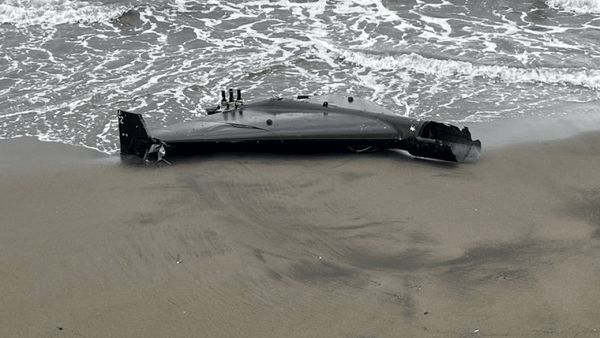 کشف یک پهپاد انتحاری روسی در ساحل !  + فیلم