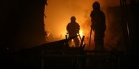 آتش سوزی در کارخانه قیر در رباط کریم