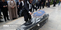 تصاویر| خاکسپاری پیکر پروفسور عبدالمجید رافعی در حافظیه