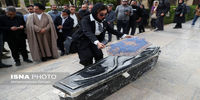 تصاویر| خاکسپاری پیکر پروفسور عبدالمجید رافعی در حافظیه