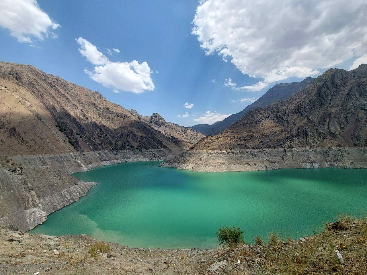 جدیدترین عکس از میزان پرشدگی سد کرج