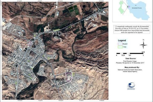 نخستین عکس های ماهواره ای از مناطق زلزله زده کرمانشاه + عکس