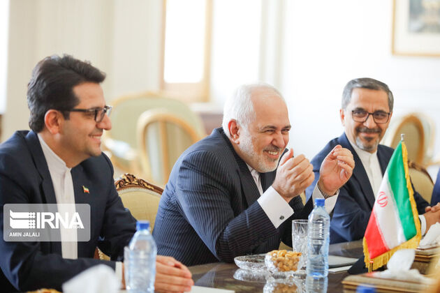 تصاویر دیدار «استف بلاک» و جوادظریف و هیئت‌های همراه