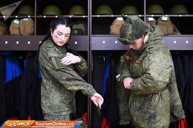 تصاویری از نظامیان زن در ارتش روسیه