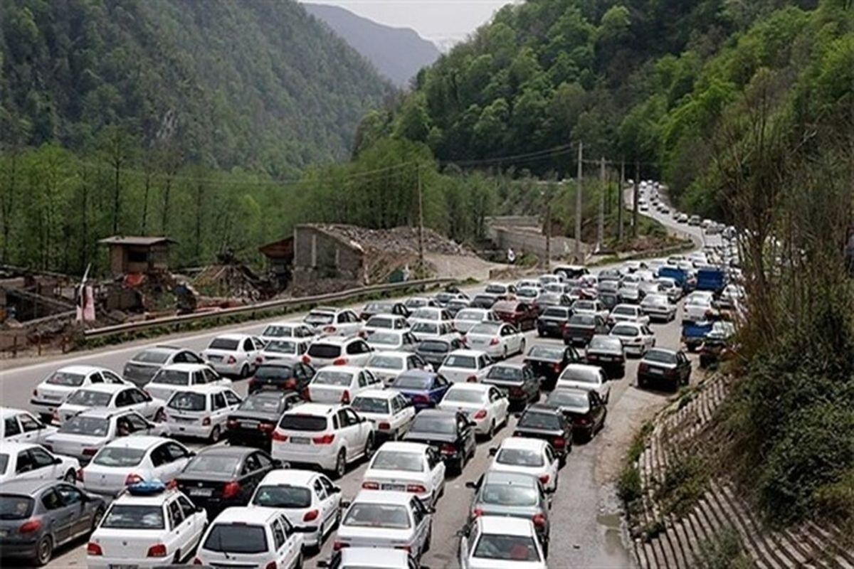 مسافران بخوانند/ترافیک سنگین در جاده‌های شمال