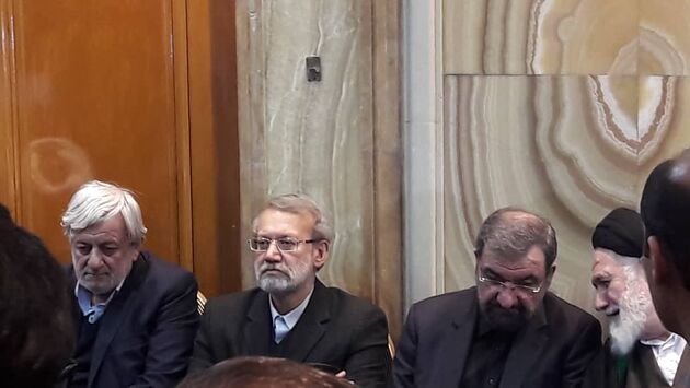 وداع با پیکر هاشمی شاهرودی