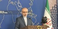 عکسی از سخنگوی وزارت خارجه با ماسک شیمیایی