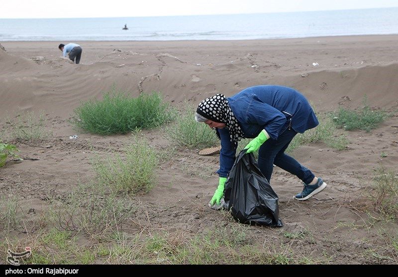 تصاویر| روز جهانی بدون پلاستیک در ساحل ایرانی