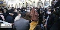 گزارش تصویری اقامه نماز بر پیکر استاد آواز ایران
