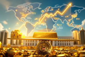 افزایش قیمت طلا به بالاترین سطح یک هفته‌ای | گمانه‌زنی‌ها درباره کاهش نرخ بهره فدرال رزرو