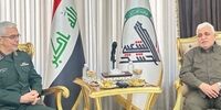 دیدار سرلشکر باقری با رئیس حشدالشعبی در عراق