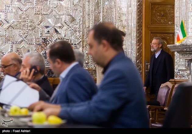 دیدار اعضای شورای شهر تهران با رئیس مجلس