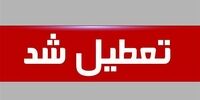 تمام مدارس و ادارات این شهرستان تعطیل شد
