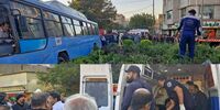 علت واژگونی اتوبوس در میدان شهدا
