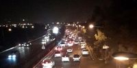 گزارش معابر تهران پس از زلزله/ بزرگراه امام علی (ع) غرق در ترافیک