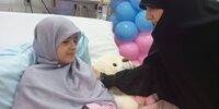 عیادت دختر سردار سلامی از کودکان مجروح جنگ+ تصاویر
