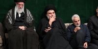 تصاویر مراسم شام غریبان در حضور رهبری، قاسم سلیمانی، مقتدا صدر، احمدی‌نژاد و ...