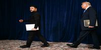 مسیر جدید ترامپ در جنگ اوکراین؛ نه تهدید نه وعده | لبخند معنادار زلنسکی به قول پوتین برای کمک به بازسازی اوکراین 